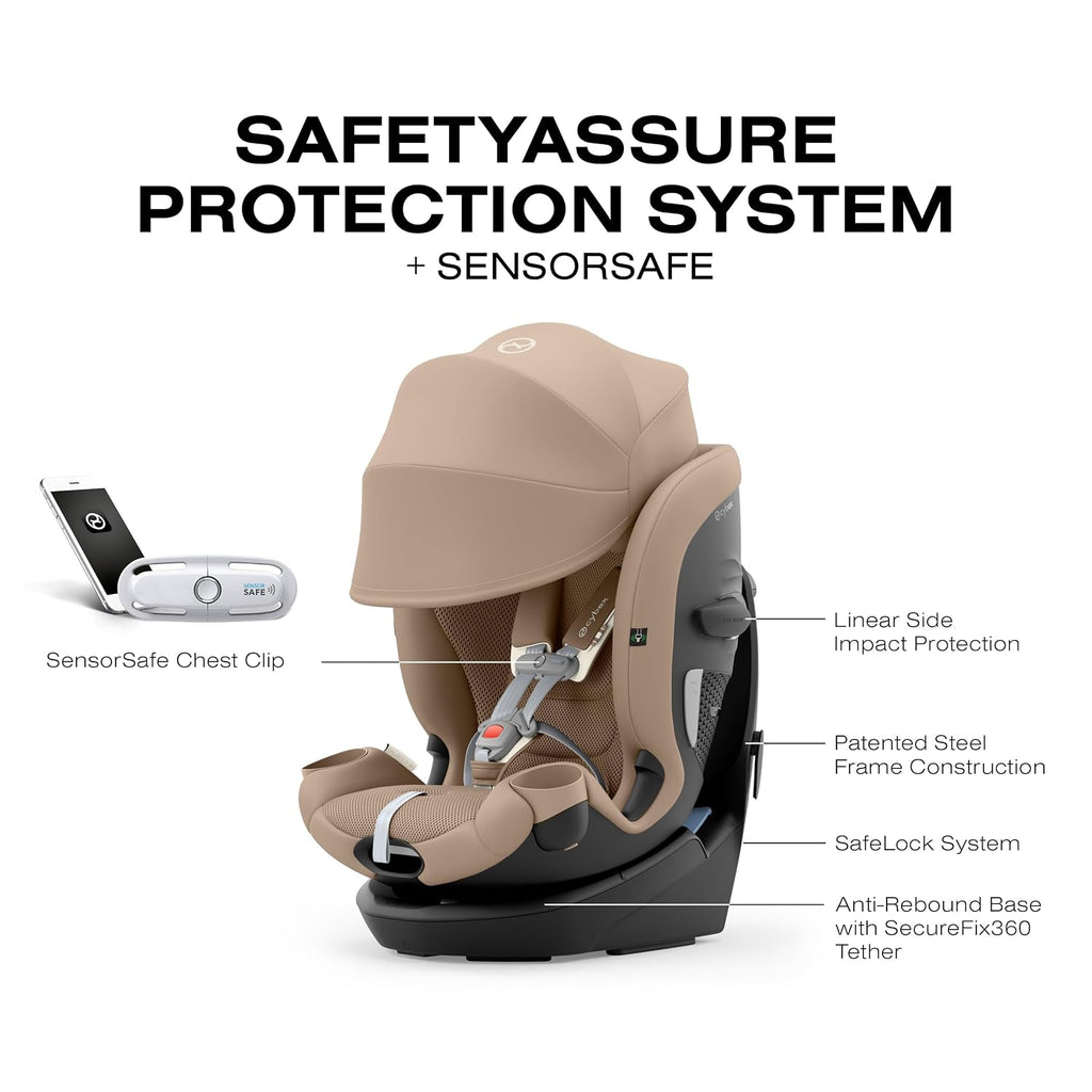 Callisto G 360 Rotating All-in-One Convertible Car Seat - Almond Beige