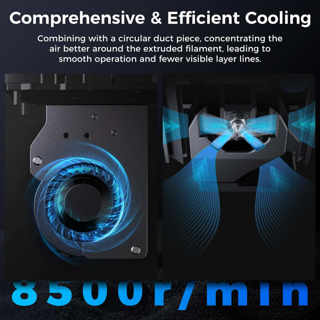 Sovol T300 3D Printer Max Speed up to 600mm/s, Klipper Firmware 300℃ All-in-one Hotend 30s Preheat Time 81-Point Auto Leveling 95% Pre-Assembly All Metal Body 11.8 * 11.8 * 13.8in