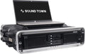 Sound Town Lightweight 4U PA DJ Rack/Road Case with ABS Construction, 19' Depth and Heavy-Duty Latches (STRC-A4U)