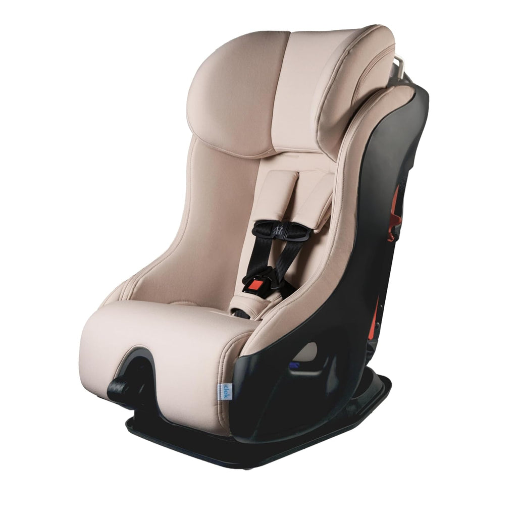 Clek Fllo Convertible Car Seat, Latte Ziip (Flame Retardant Free)
