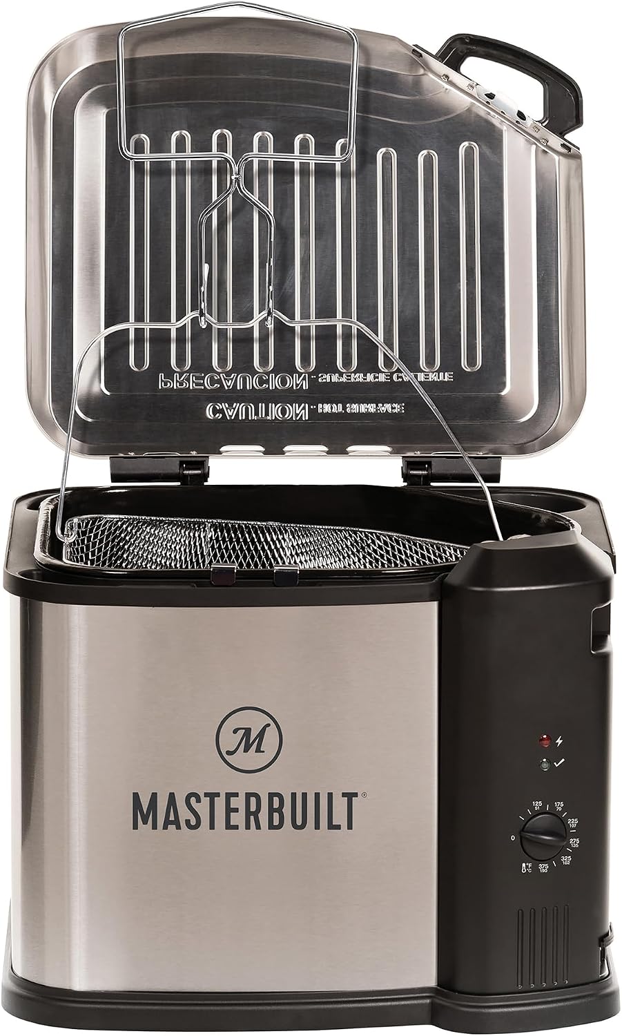 Masterbuilt® 3-in-1 10 Liter XL Electric Turkey Fryer plus Boiler and Steamer Combination with Drain Basket and Breakaway Safety Cord in Stainless Steel