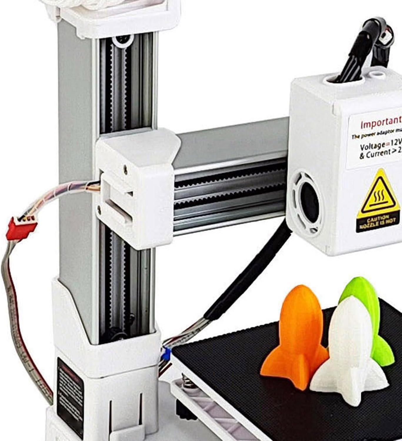 3D Printer Mini, 4 x 4 x 4 Inch Printing Compact 3D Printer, Portable Small 3D Printer with Removable Build Plate, 0.4mm Metal Nozzle 3D Printer for Beginners