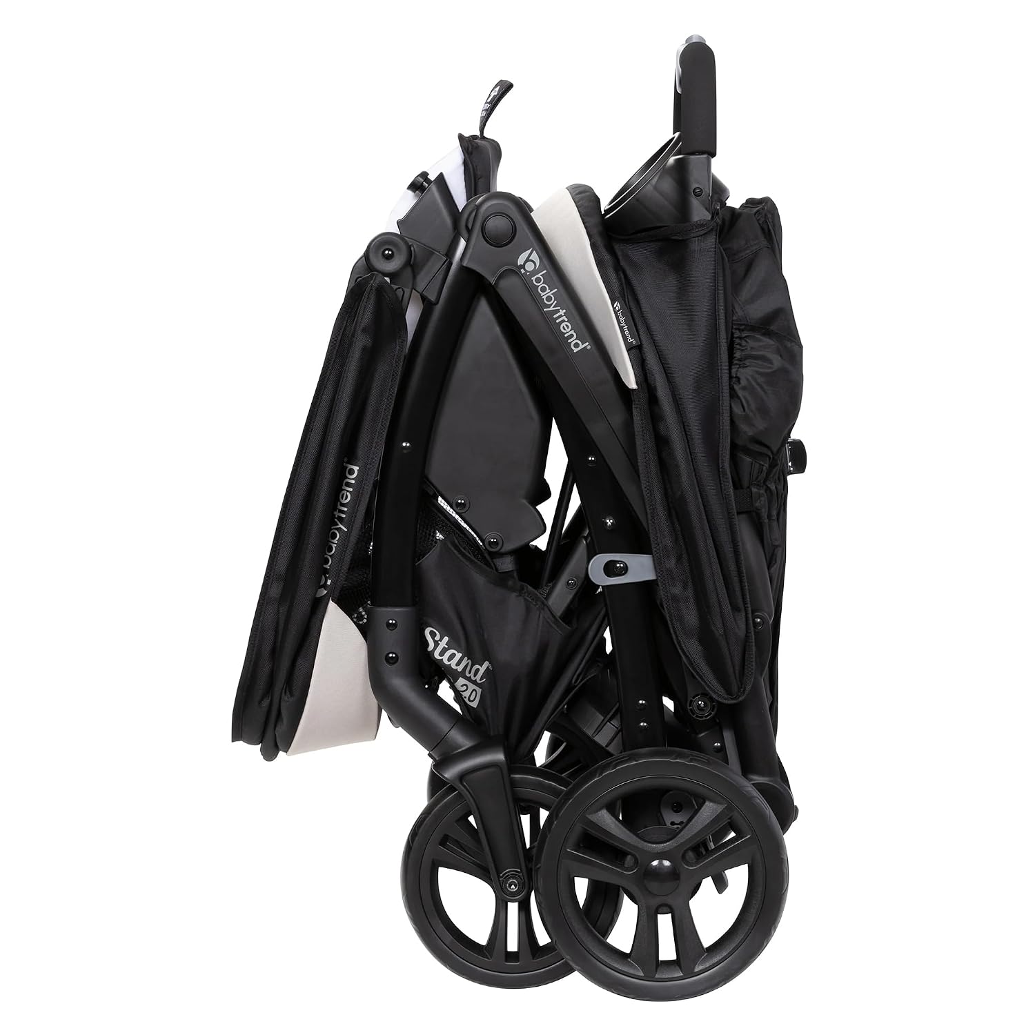 Baby Trend Sit N Stand Double Stroller & 2-Pack EZ Lift Plus Infant Car Seat, Modern Khaki - Convertible Tandem Travel System Combo for Newborn and Toddler, Foldable and Compact Design