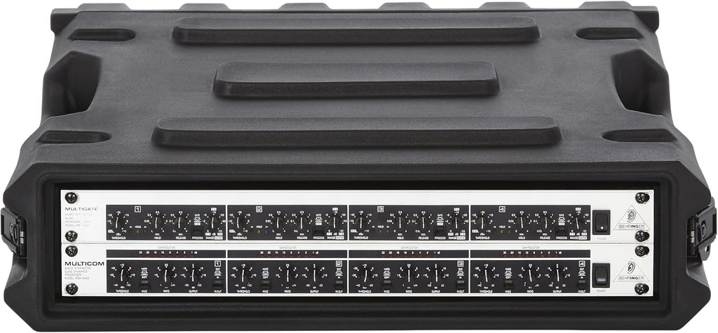 Gator Cases Pro Series 2U Rack Case with Standard 19' Depth, Roto Molded Made in USA (G-PRO-2U-19)