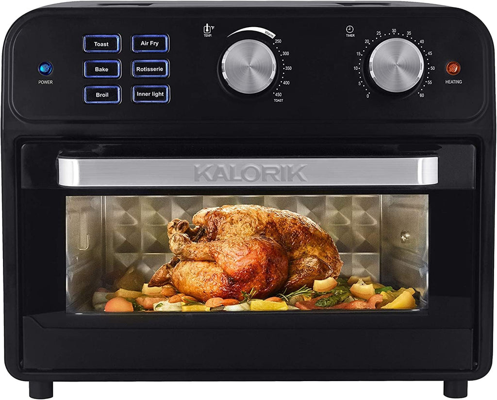 Kalorik AFO 46110 BK 22 Quart Digital Air Fryer Toaster Oven, Black