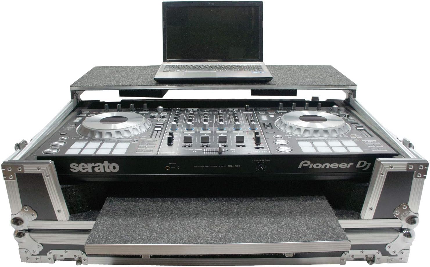 Harmony Audio HCDDJSZLTTR Flight Glide Laptop Stand DJ Custom Case Compatible with Pioneer DDJ-SZ2