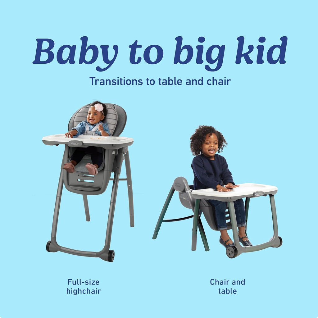 Graco® Table2Table Premier Fold 7 in 1 Convertible High Chair | Converts to Dining Booster Seat Kids Table and More Maison