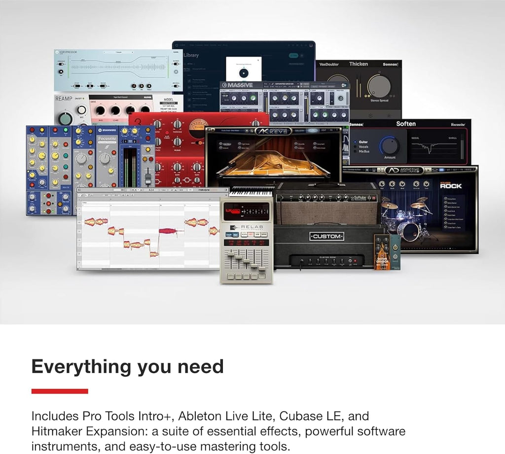 Focusrite Scarlett Solo 4th Gen USB Audio Interface, for the Guitarist, Vocalist, or Producer — High-Fidelity, Studio Quality Recording, and All the Software You Need to Record
