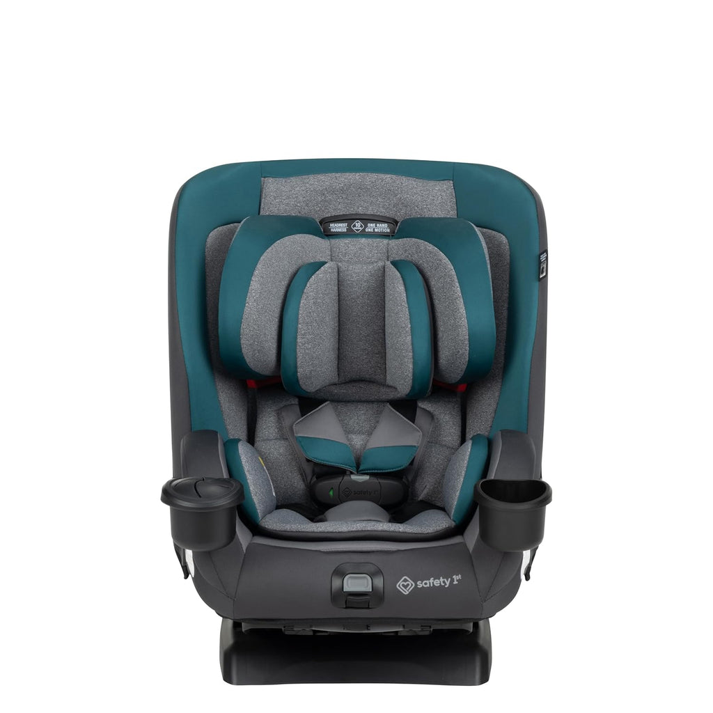 Safety 1st EverSlim 4-in-1 Convertible Car Seat, SecureTech Chest Clip, Ultra-Slim, 4-Mode Infant to Booster, Baby Car Seat, Fits 5-100 lbs, Memory Foam, Fiddlehead