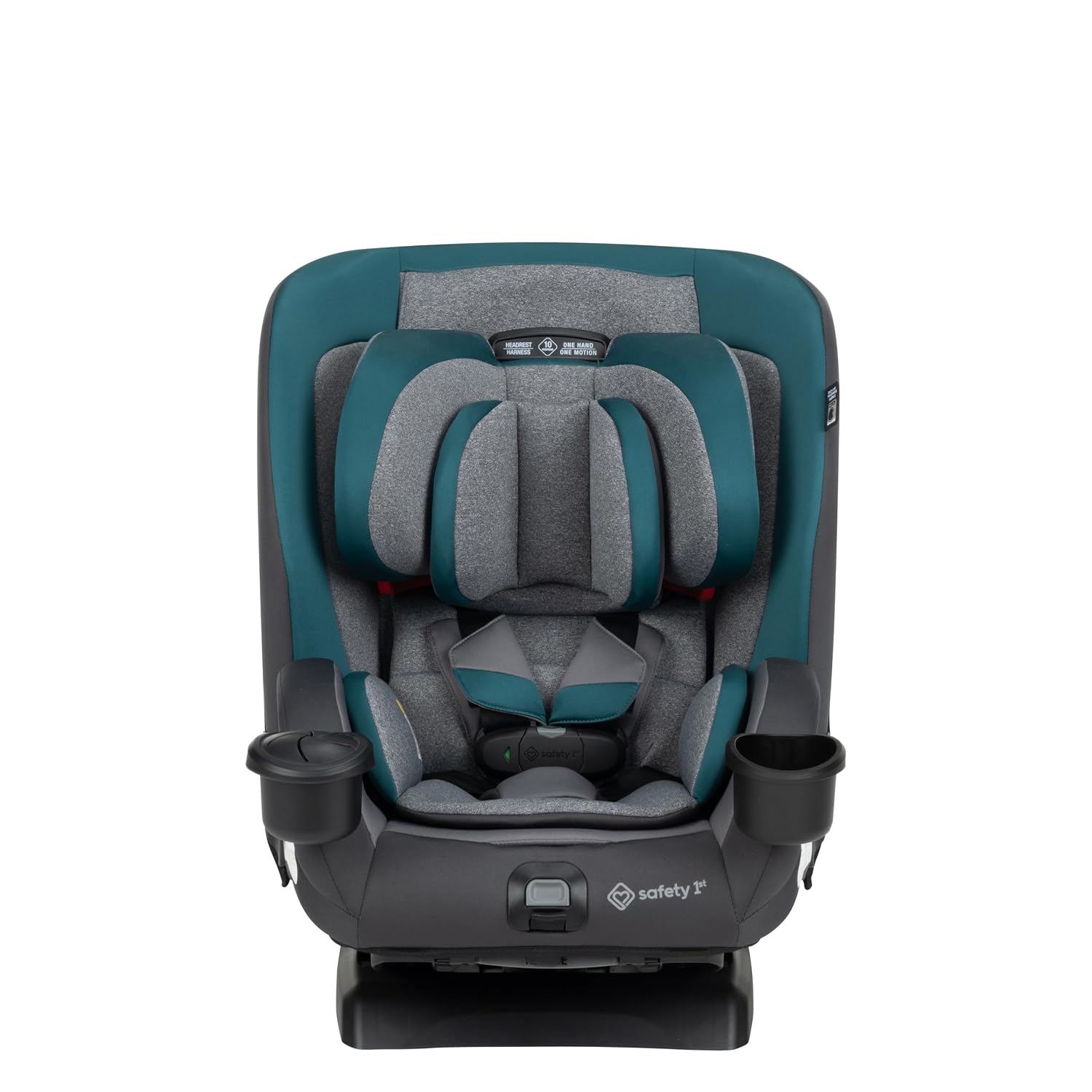Safety 1st EverSlim 4-in-1 Convertible Car Seat, SecureTech Chest Clip, Ultra-Slim, 4-Mode Infant to Booster, Baby Car Seat, Fits 5-100 lbs, Memory Foam, Fiddlehead