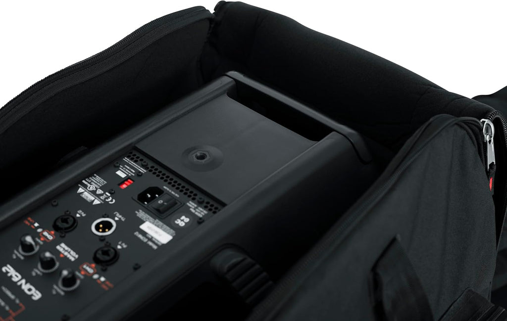 Gator Cases Rolling Speaker Bag for Large Format 12' Loudspeakers with Retractable Pull Handle (GPA-712LG)