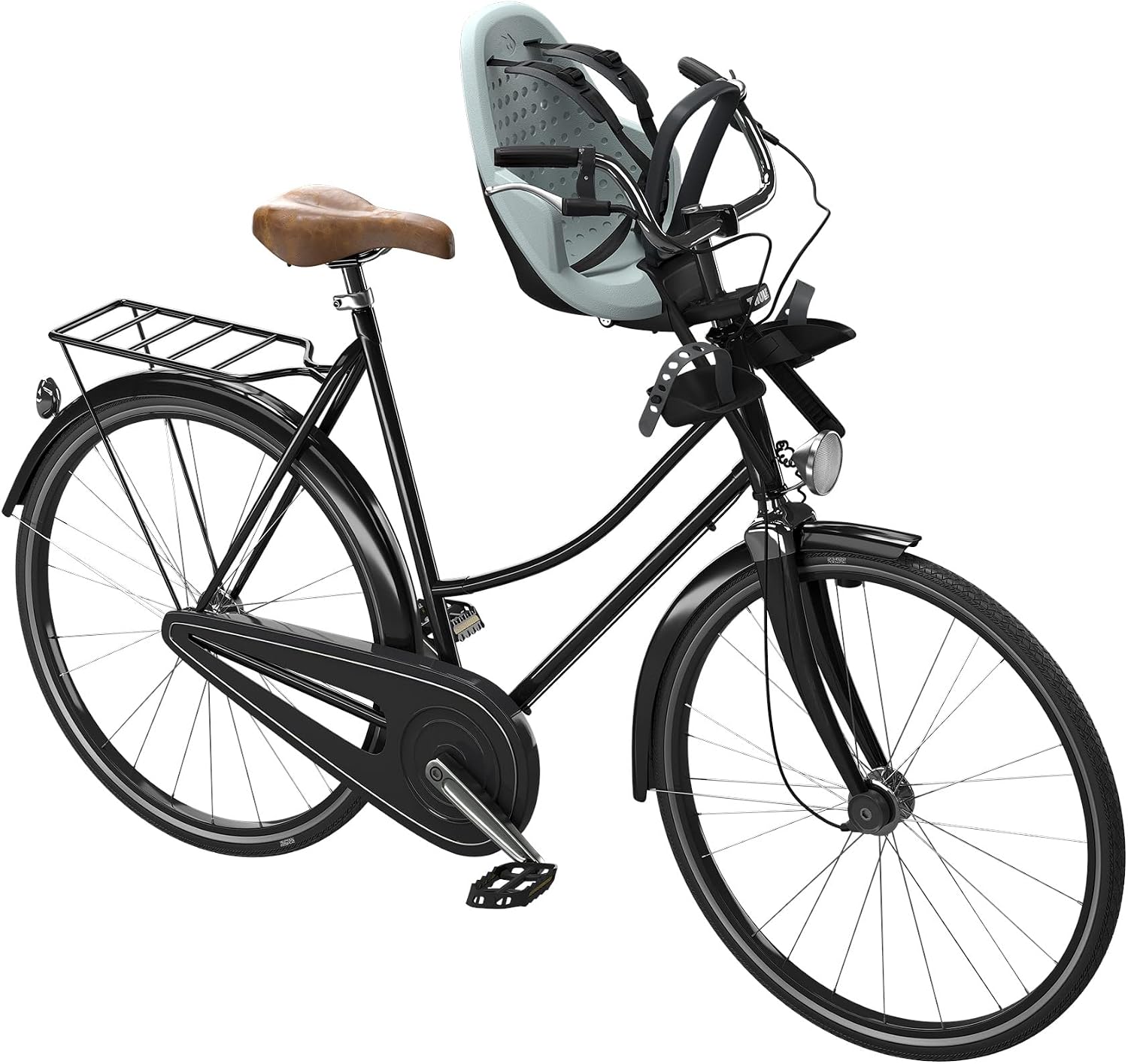 Thule Yepp 2 Mounted Child Bike seat, Adjustable footrests, 5-Point Harness and Easy to Mount Design