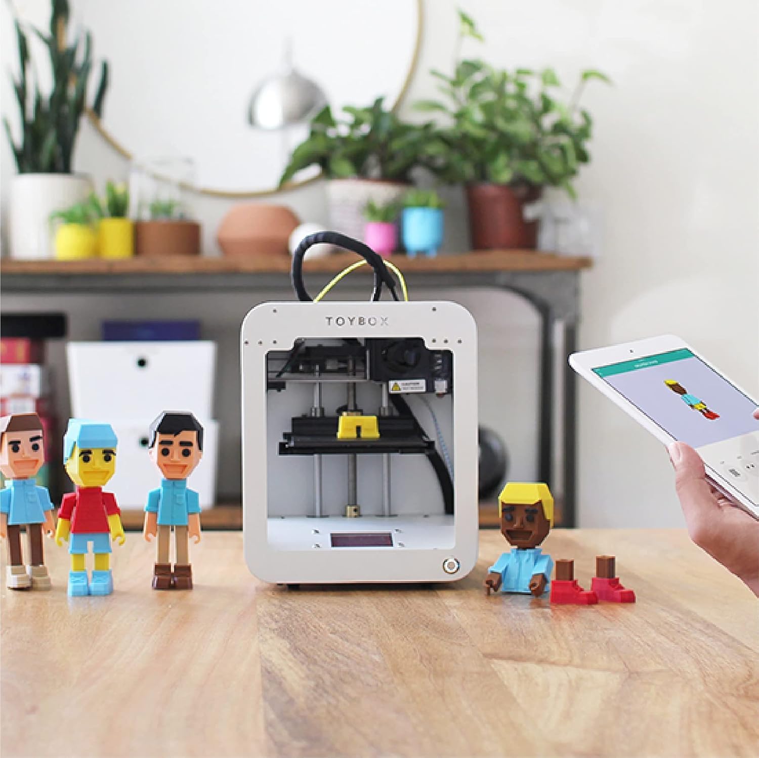 Toybox 3D Printer Bundle for Beginners and Kids Includes a Total of 8 Multi-Colored PLA Filament, Fast Printing, Easy Setup, Safe Design, Free App with Access to 7,000+ Digital Toys - Alpha Three