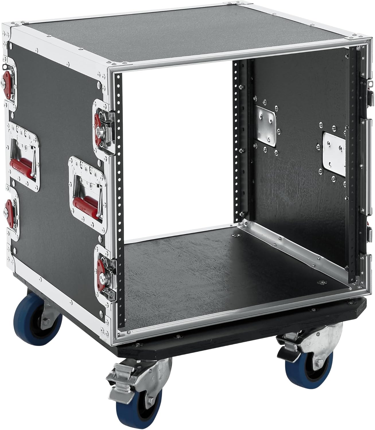 Gator Cases G-TOUR Audio Road Rack with Heavy-Duty Casters and Tour Grade Hardware; 17' Rackable Depth, 10U (G-TOUR 10U CAST)