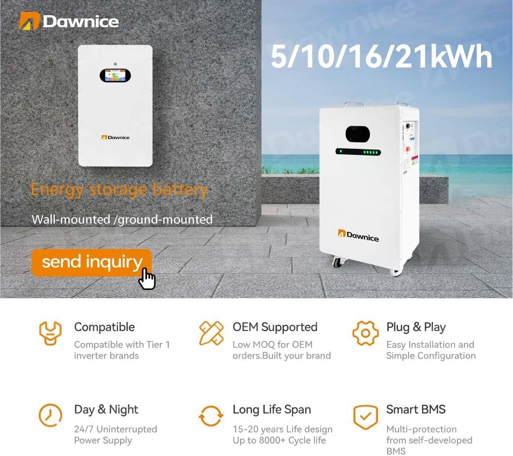 10KW Hybrid Solar Power System Complete Kit Home Kit with 5.8KW Solar Panels+48V Hybrid Inverter+ 51.2V LiFePo4 Solar Battery (10PCS* 580W PV+1 * 10KW Inverter+1 * 20KWH Battery)