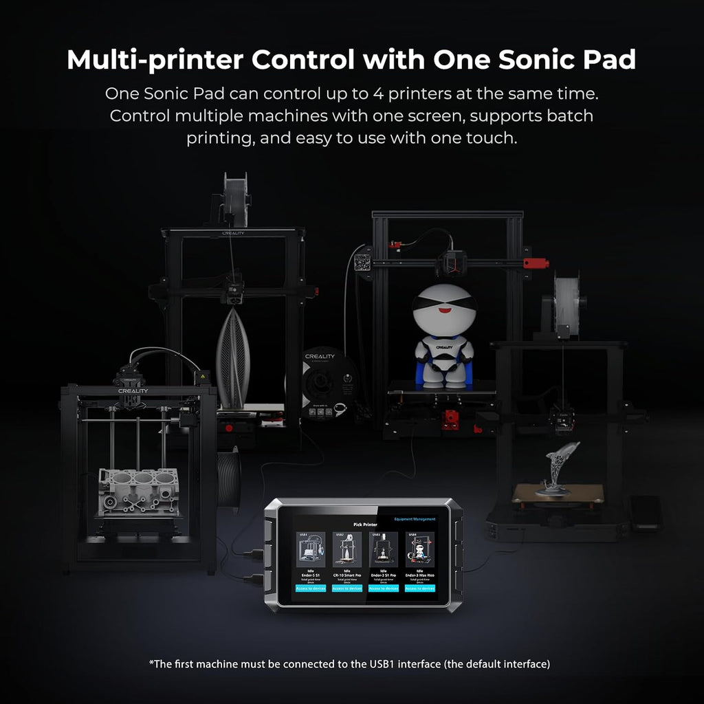 Creality Sonic Pad 7 Inch Touchscreen, Powered by Klipper Firmware for Increased 3D Printing Speed and Smart Control Perfect for Ender 3 V3 SE, Ender 3 Pro, Ender 3 V2, Ender 3 S1 Series 3D Printers