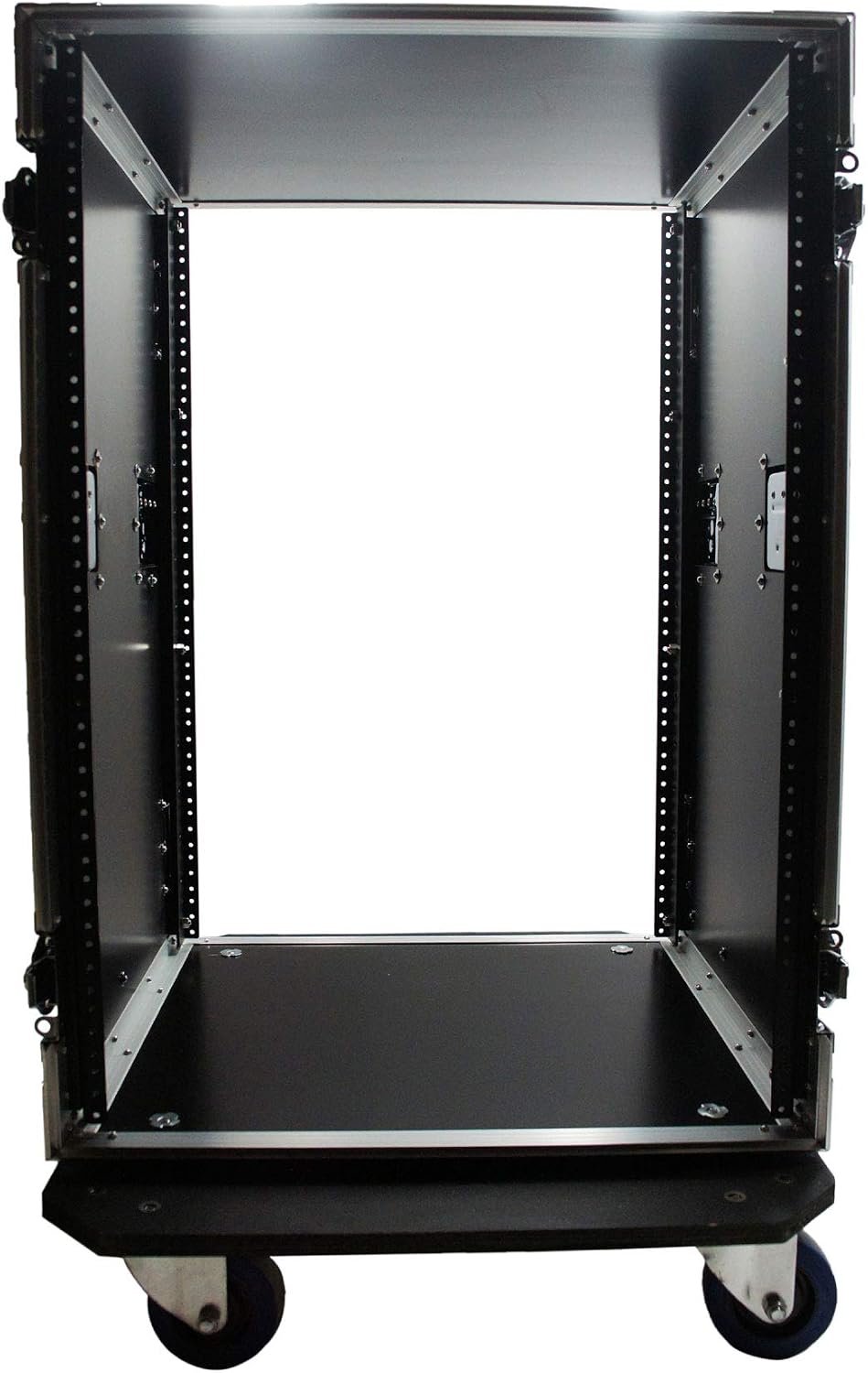 Harmony Audio Cases HC16UADC Flight DJ Amp 16U Veritcal Rack Amplifier Enclosure DJ Case With Wheels