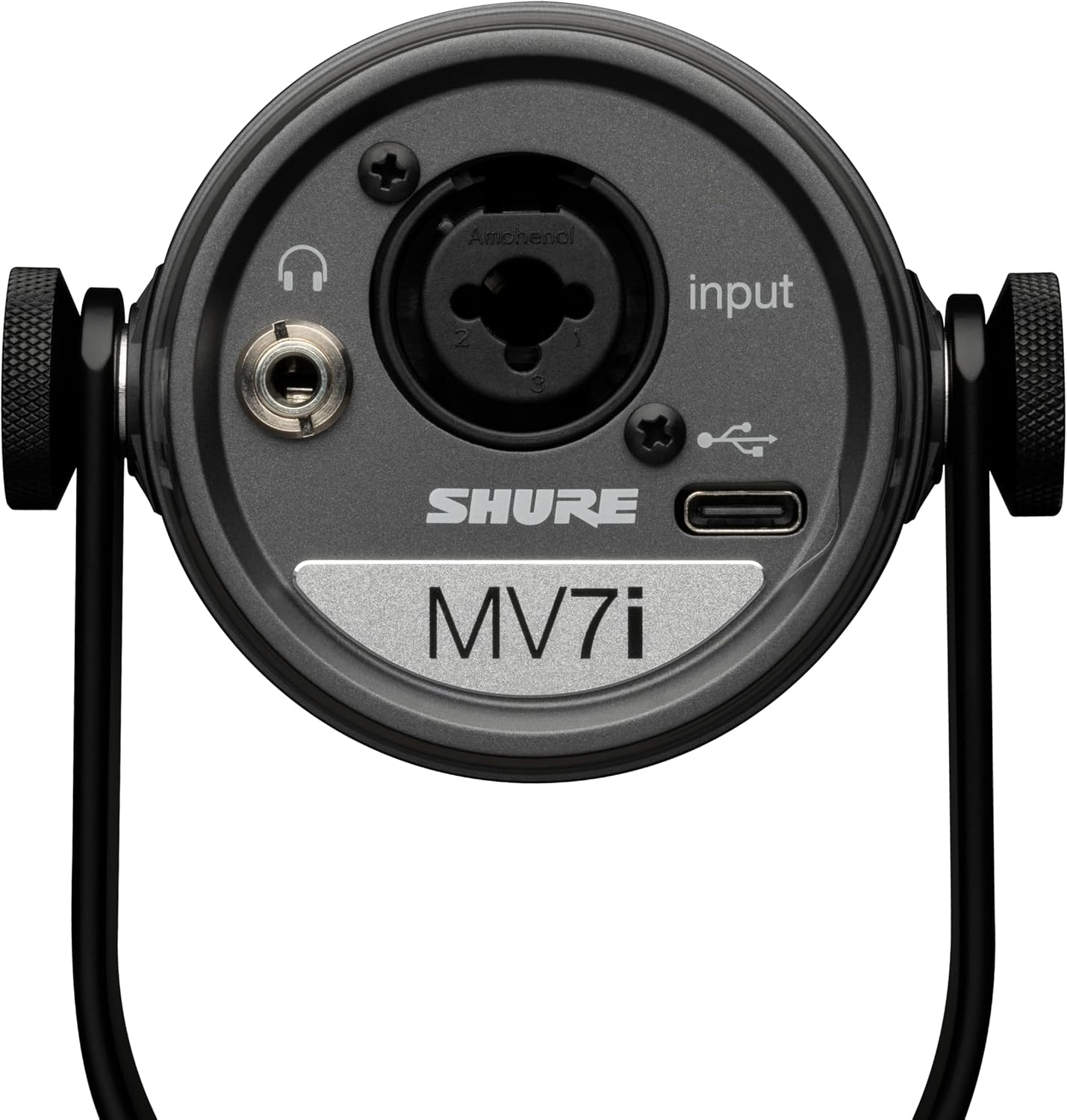 Shure MV7i Smart Microphone – USB-C & XLR Mic for Podcasting, Music & Streaming with Built-in Audio Interface, Auto Level Mode, Advanced DSP, All-Metal Design, Black