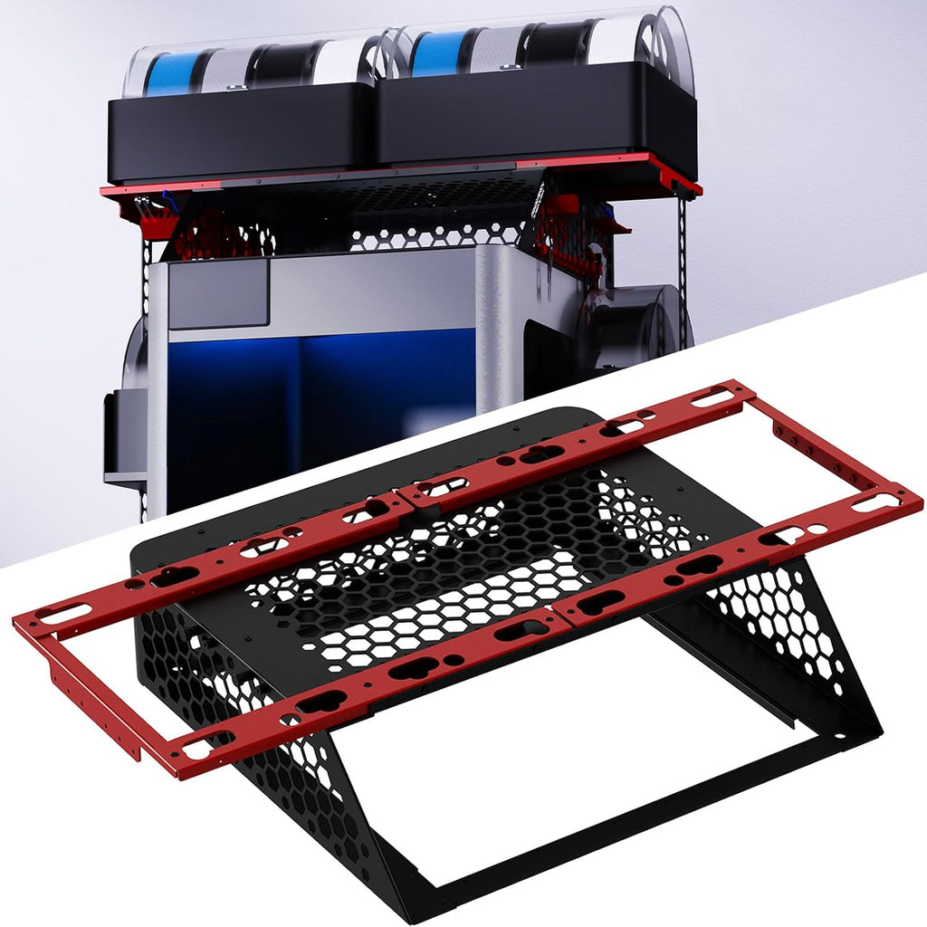 BIQU Panda Perch H2 AMS Stand Holder for Bambu-Lab H2D H2S H2C 3D Printers, AMS Stack to Hold 2 AMS/AMS 2 Pro, AMS HT Storage Stacks Compatible, Space Saving for Makers with Limited Space