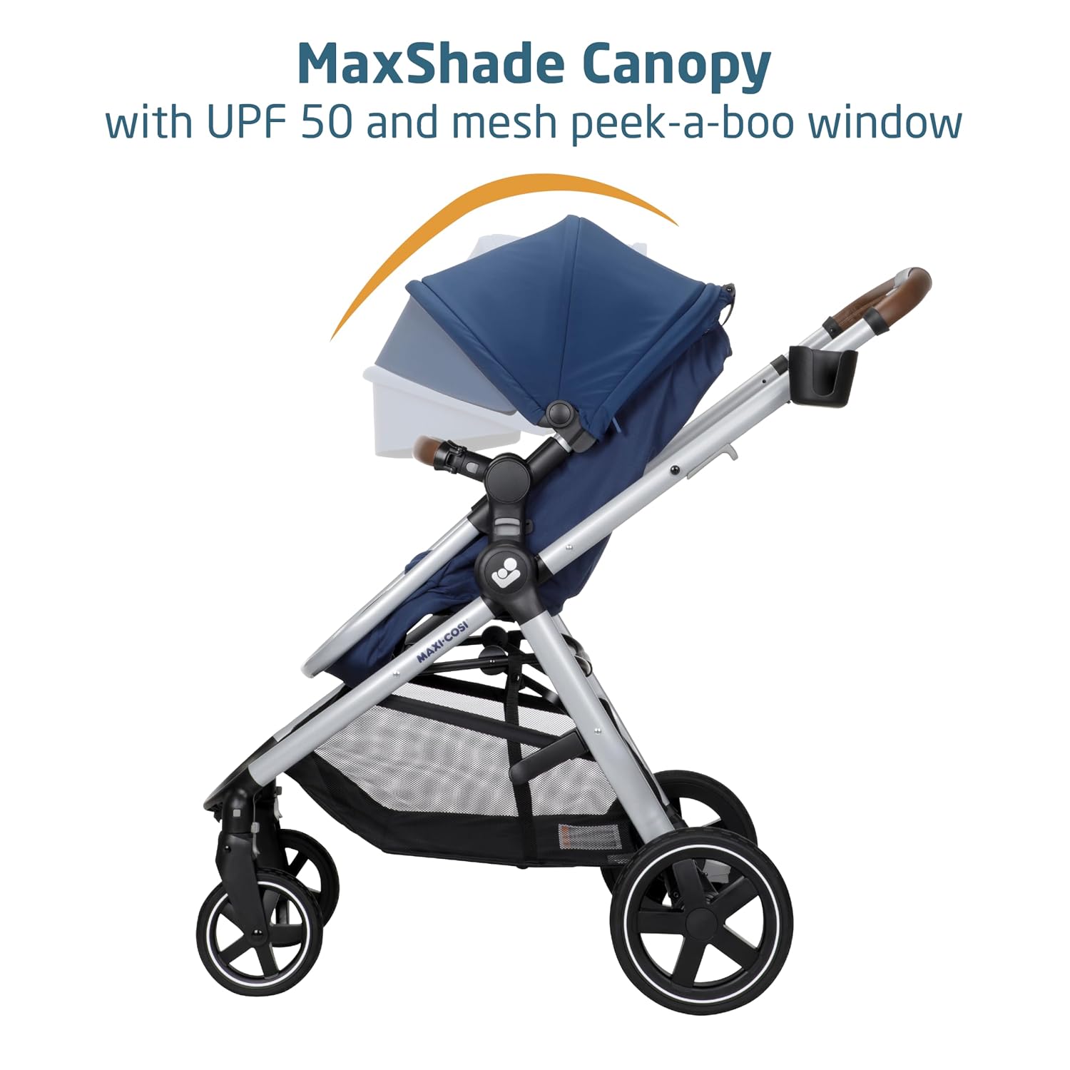 Maxi-Cosi Zelia™ Luxe 5-in-1 Modular - Baby Travel System Car Seat and Stroller, Infant Car Seat and Stroller Combo, Baby Car Seat and Stroller Combo in New Hope Navy