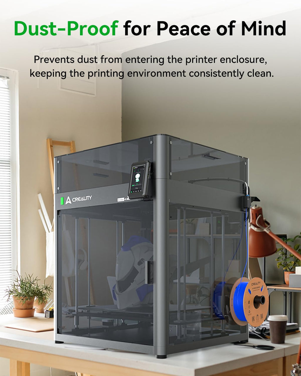 Creality Ender 5 Max Cover, Constant Temperature 3D Printer Protective Enclosure, Dustproof Noise Reduce Transparent Tent for Ender 5 Max