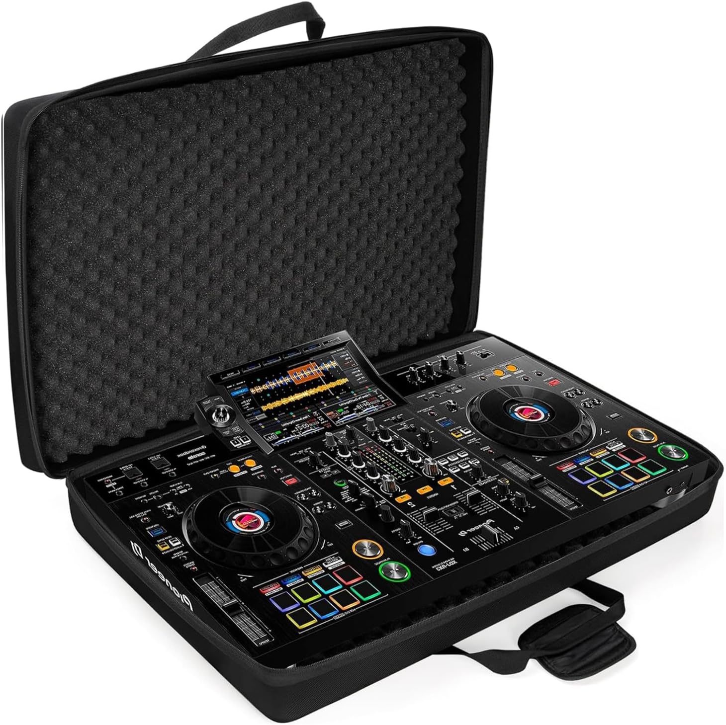 Lightweight Molded EVA Storage Case Fits for Pioneer DDJ RX2 RX3, 29.5 X 19.3 X 5.5 Inch Black