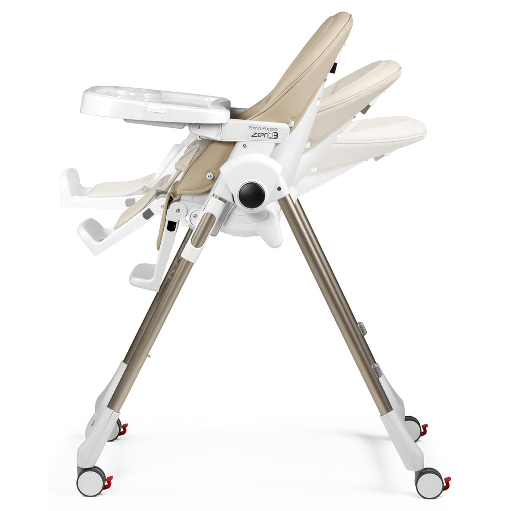 Peg Perego Prima Pappa Zero 3 - High Chair - for Children Newborn to 3 Years of Age - Made in Italy - Astral (Beige)
