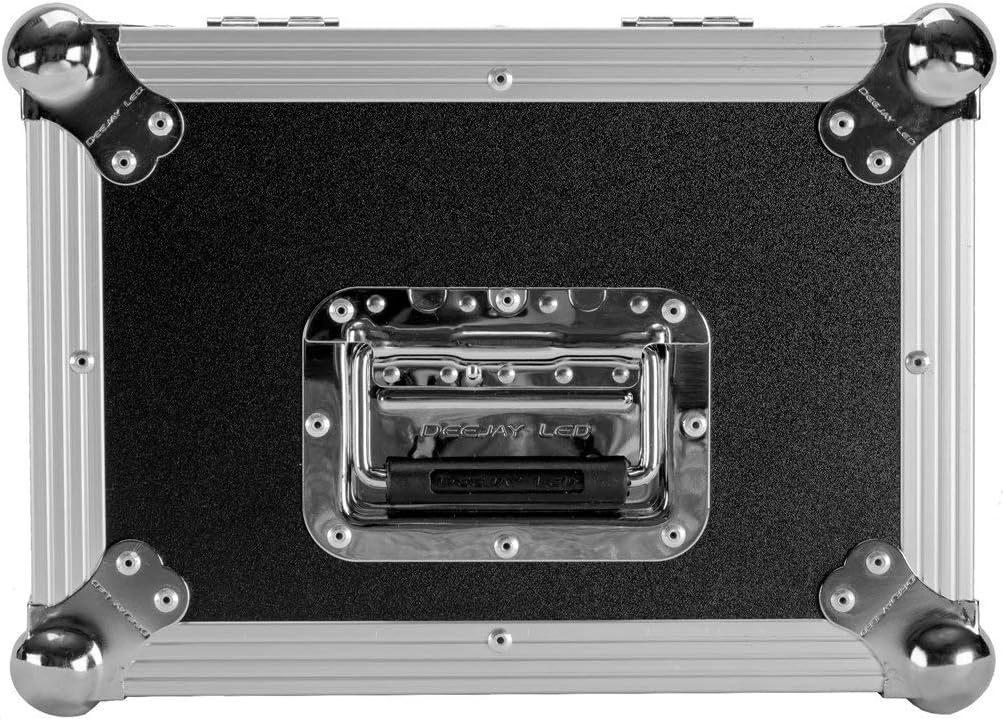 Fly Drive Microphone Case with Storage Compartment for 12 Removable Cover with Cable and Accessory Locking by Ball Detent Three Storage Padded Pearl Foam Inside Per Mic Shape DEEJAYLED TBHMIC12S