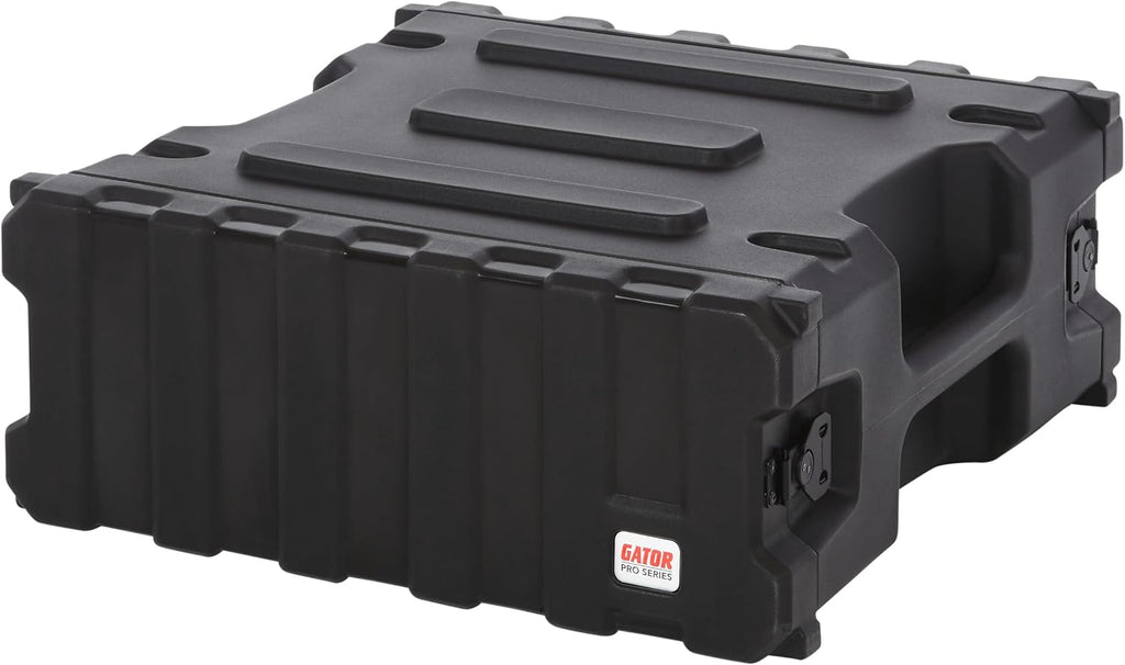 Gator Cases Pro Series Rotationally Molded 4U Rack Case with Standard 19' Depth; Made in USA (G-PRO-4U-19), Black