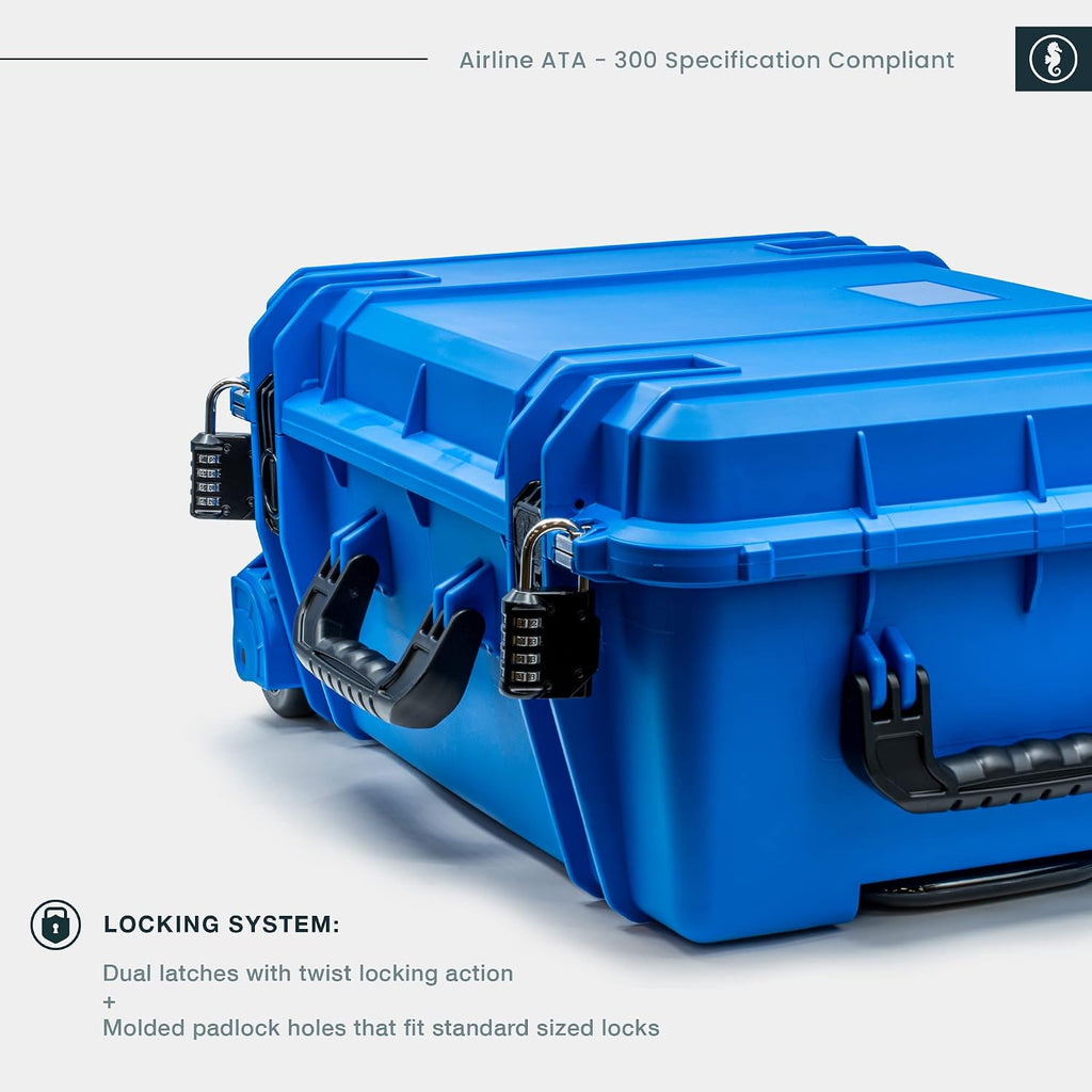 Seahorse 920 Heavy Duty Protective Dry Box Case With Customizable Accuform Foam - USA Made for Professional Photographers/TSA Approved/Mil Spec / IP67 Waterproof
