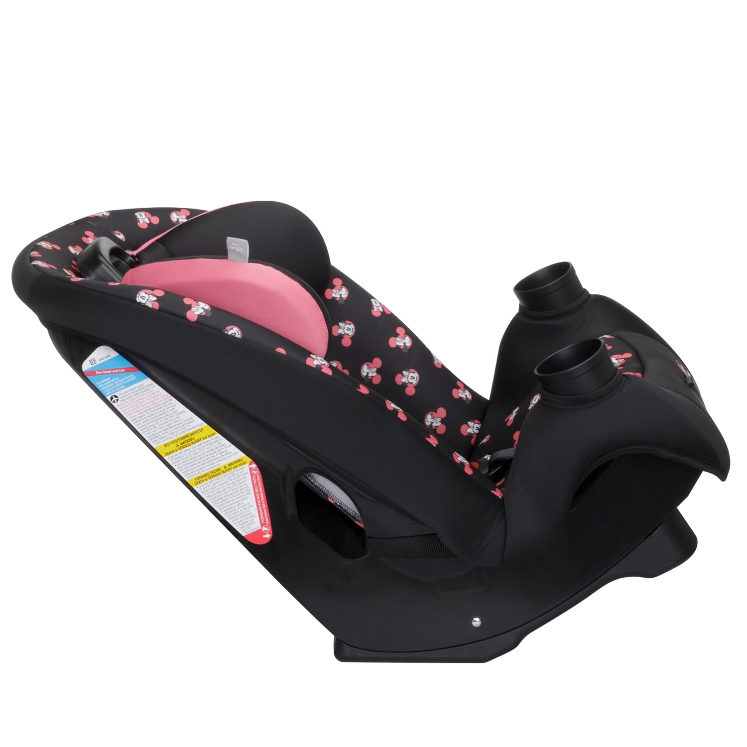 Disney Baby Ellaris 3-in-1 Convertible Car Seat, Slim Fit Design, Rear & Forward-Facing, 5-Position Headrest, 3-Across Fit, Travel-Friendly with Machine-Washable Seat Pad, Minnie Charm