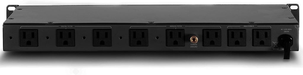PMX-3300 Power Conditioner and Surge Sequencer 10 Protected Outlets and 3 Zones 15A with LED Voltmeter Display & Pullout Light