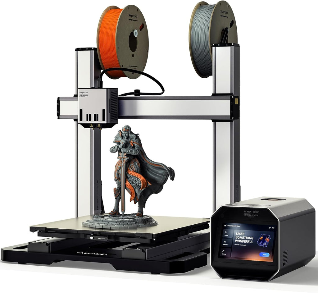 Snapmaker Artisan 3D Printer,Dual Extrusion 3D Printing,400x400x400mm Large Printing Size,Industrial-Grade Linear Rails Auto Bed Leveling,Quick Swap Modular Design,with 7' Touchscreen