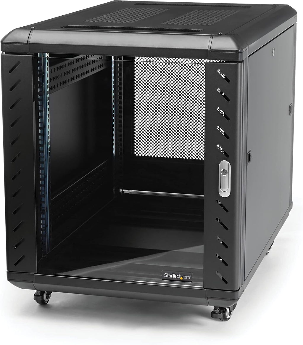 12U 29in Knock-Down Server Rack Cabinet with Casters