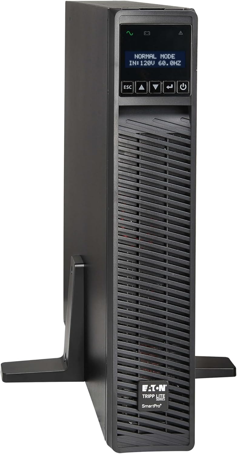 Eaton Tripp Lite Series SMART1500RMXL2U 1500VA Rack Mount UPS Battery Backup, Pure Sine Wave, 1440W, Extended Run & Network Card Option, 8 Outlets, 120V, AVR, Uninterruptible Power Supply