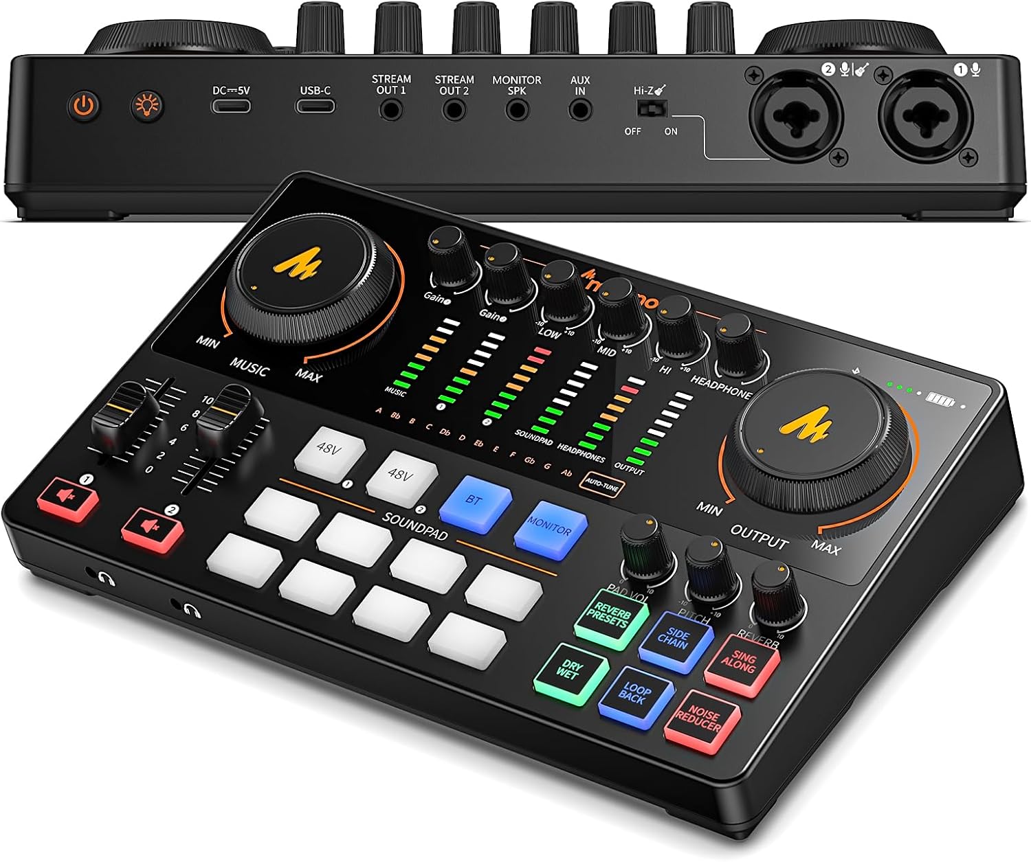 MAONO Podcast Equipment Bundle: Audio Interface mixer with Dual XLR Input for Podcast Streaming - MaonoCaster E2 Gen2