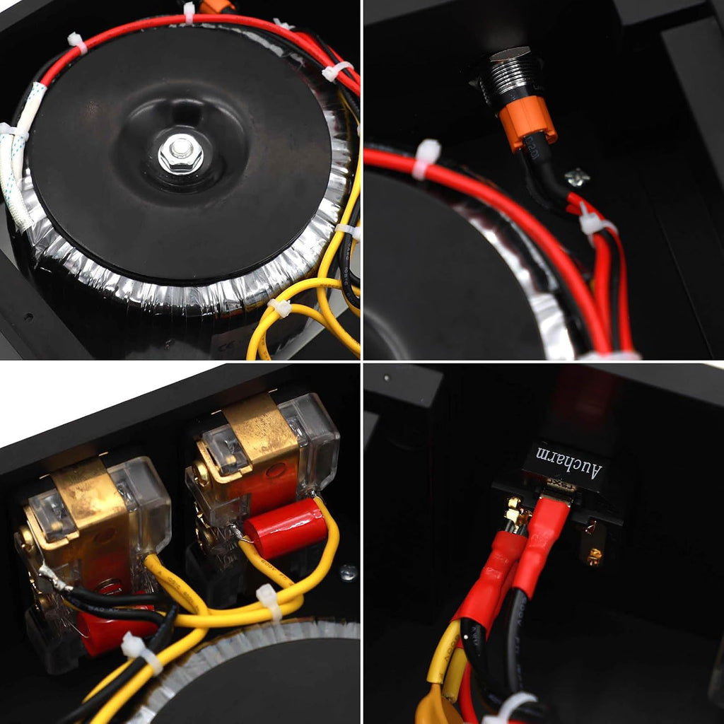 PT-500 Toroidal Balanced Isolation Transformer 500W AC Power Supply Processor - AC Power Filter Amp HiFi Power Surge Protector 4 Way Socket Audiophile Line Conditioner for Audio Equipment, 115-115V