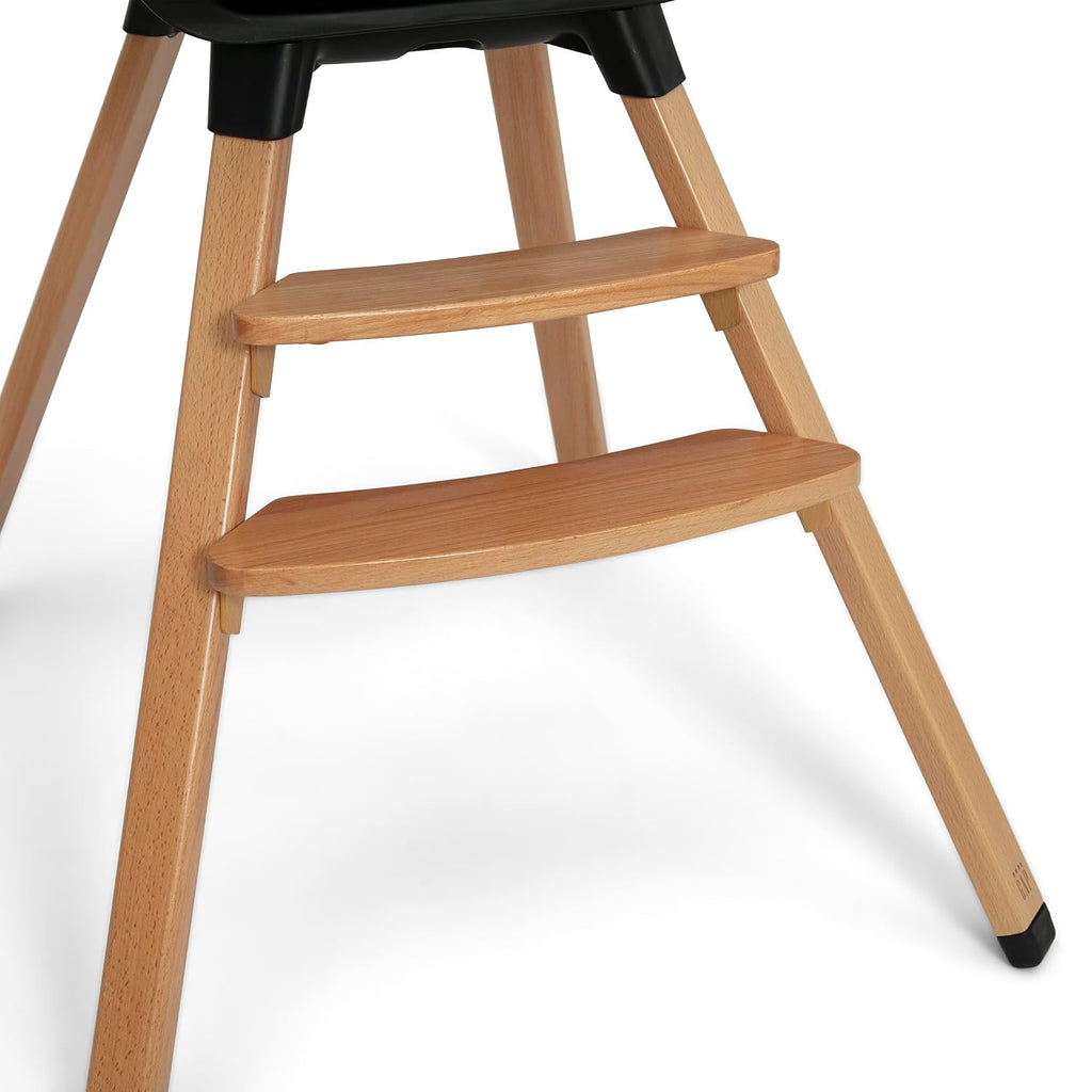 Delta Children - babyGap Otto 3-in-1 High Chair - High Chair Converts to Toddler Dinning Chair and Booster Seat - Dishwasher Safe Meal Tray - FSC-Certified Wood, Black