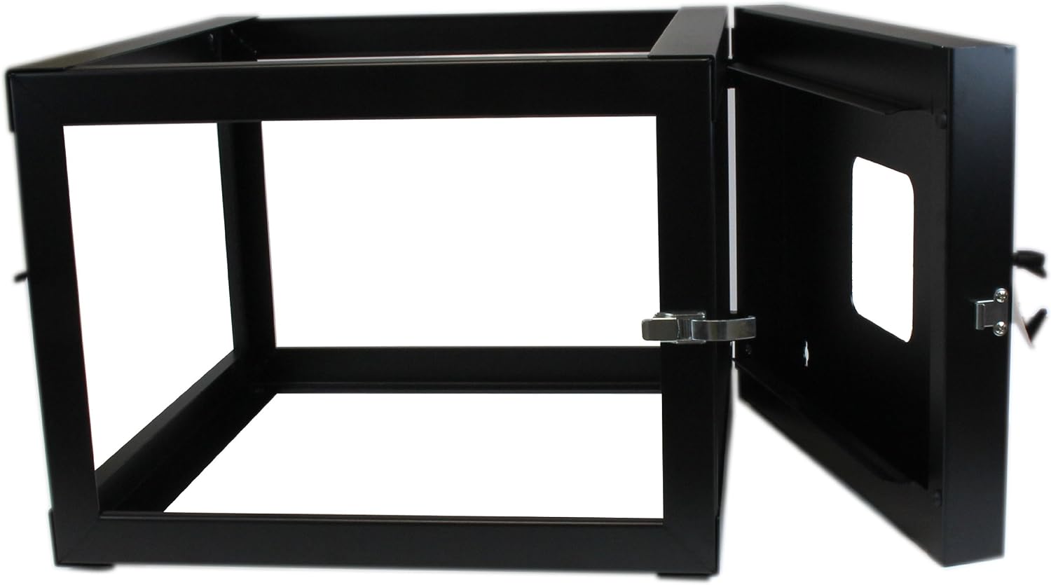 StarTech.com 4-Post 6U Hinged Wall-Mount Network Rack, 19' Open Frame Server Rack with 19.8in Mounting Depth, Wall Mount Swing Out Data Rack for IT / AV / Computer Equipment, TAA (RK619WALLOH)