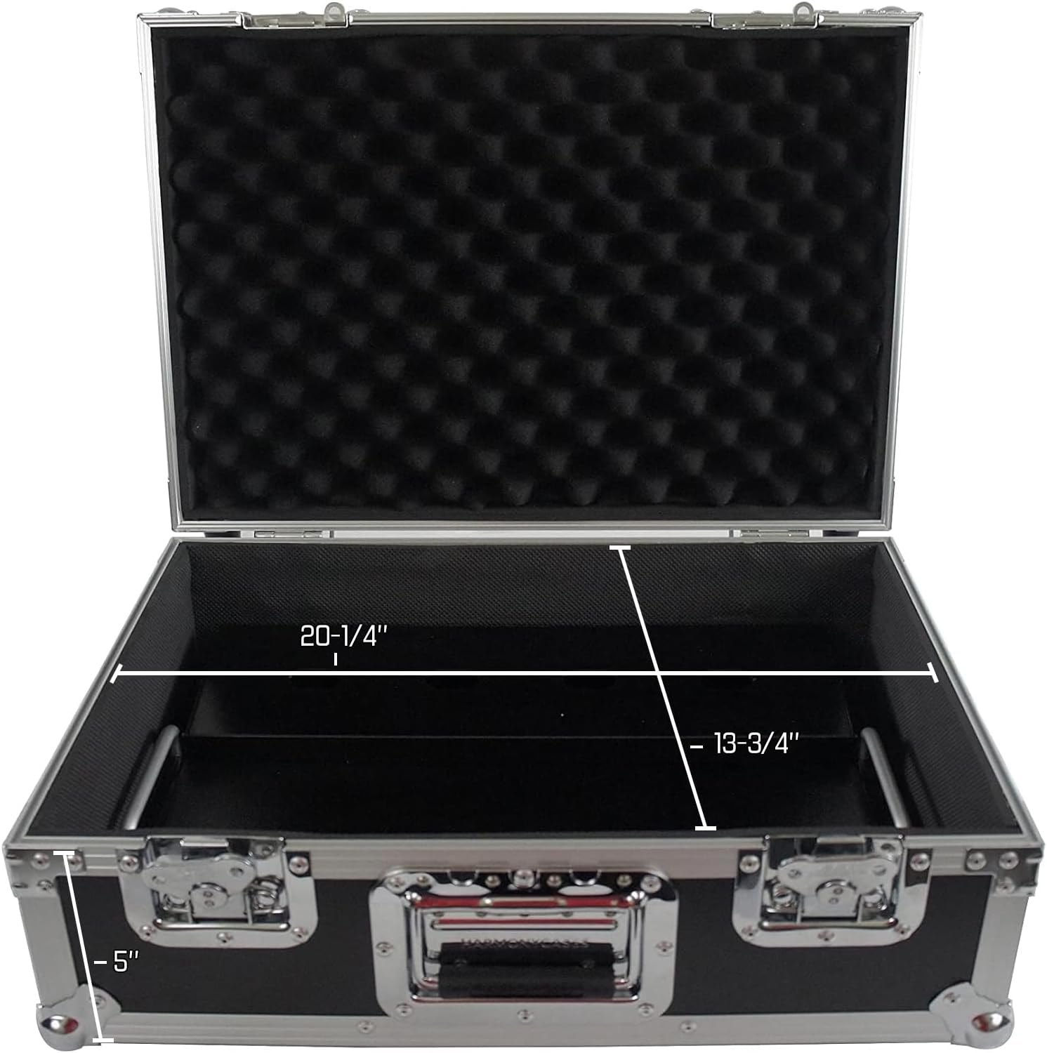 Harmony Audio Cases HCTPB18 Compatible With Guitar Effect Pedals HCTPB18 Custom Hard ATA Flight 18' Pedal Board Case