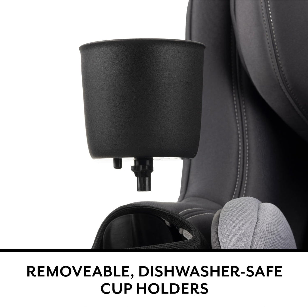 Evenflo REO by Revolve360 Rotating Convertible Car Seat with Quick Clean Cover, Infant to Toddler, Forward and Rear Facing, Compact Design, One-time Install (Nantucket)