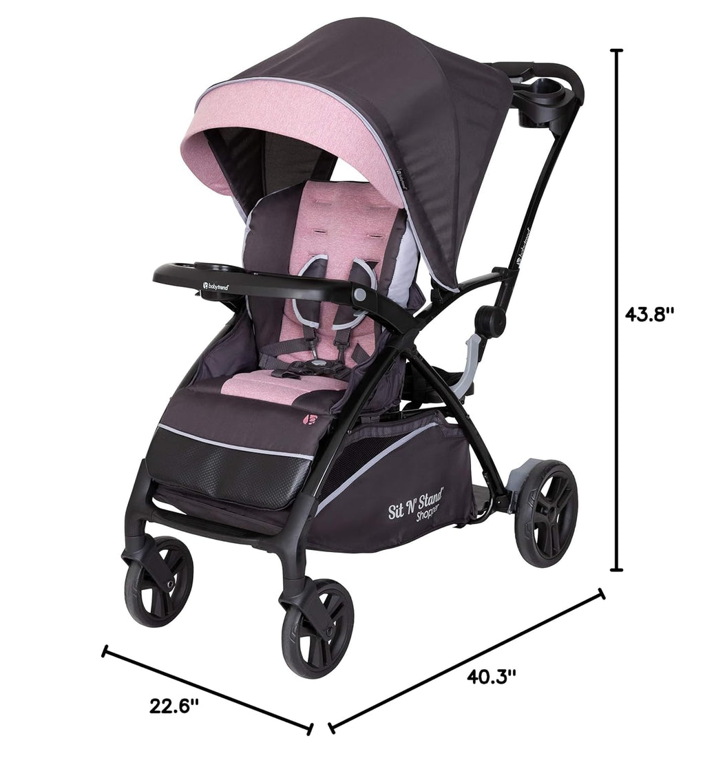 Baby Trend Sit N' Stand® 5-in-1 Shopper Stroller, Cassis