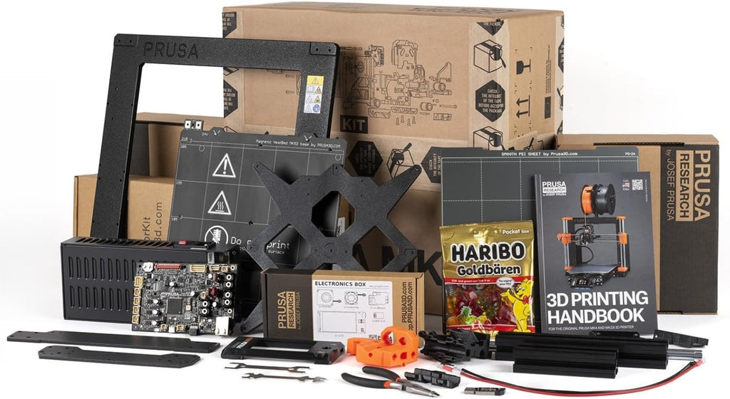 Original Prusa MK4S 3D Printer kit, Removable Sheets, Beginner-Friendly 3D Printer DYI Kit, Fun to Assemble, Automatic Calibration, Filament Sample Included, Print Size 9.84 x 8.3 x 8.6 in