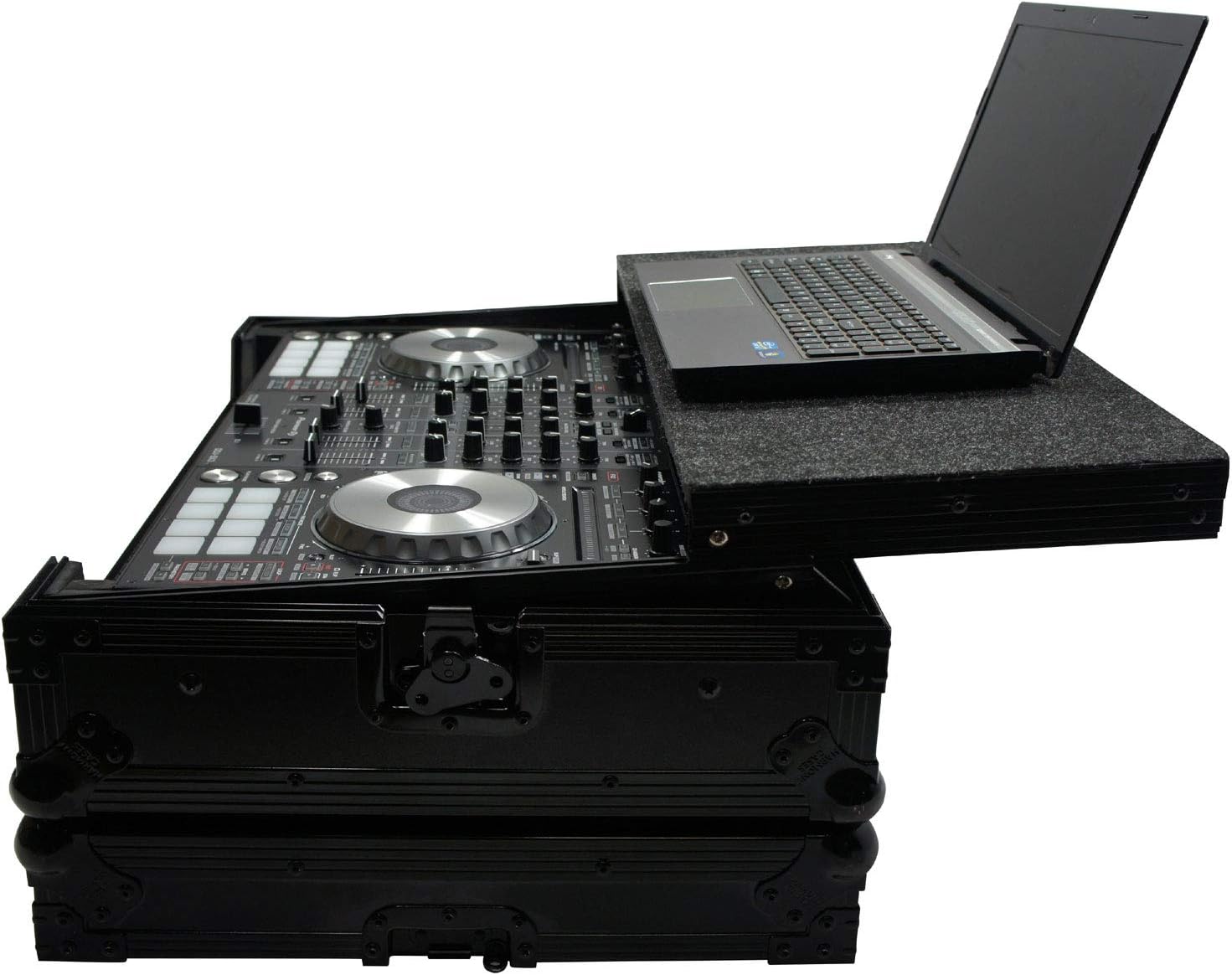 Harmony Audio HCDDJSXLTBK Flight Glide Laptop Stand DJ Custom Case Compatible with Pioneer DDJ-SX2