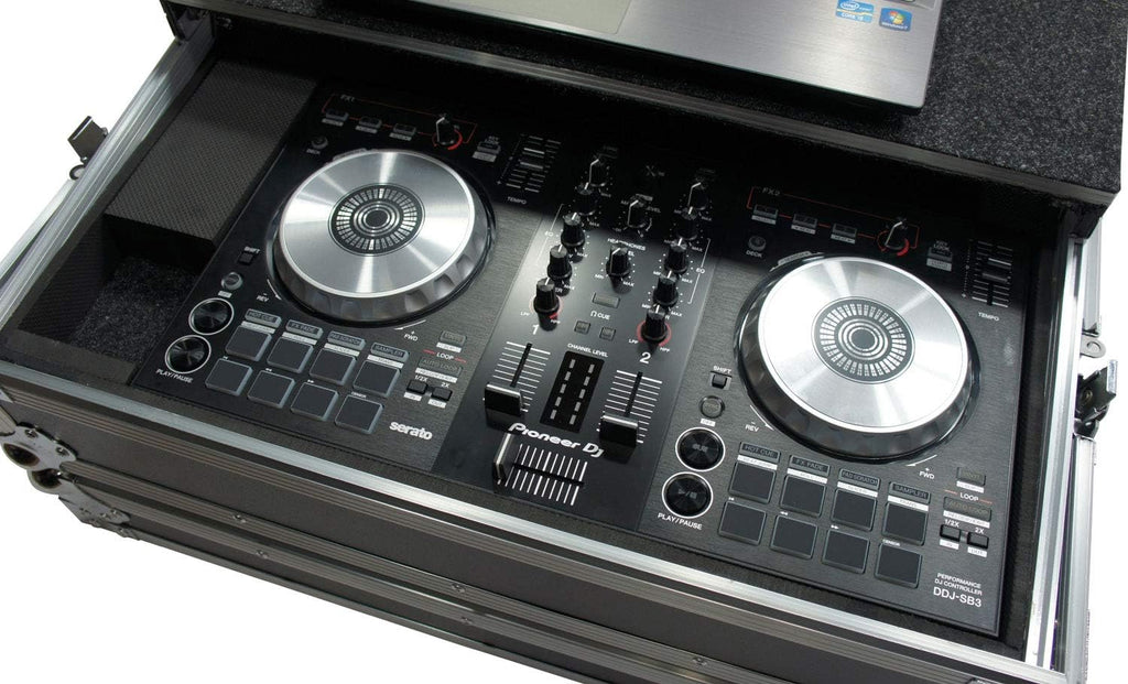 Harmony Audio HCDDJSBLT Flight Glide Laptop Stand Road DJ Case Compatible with Pioneer DDJ-SB3 (case only)