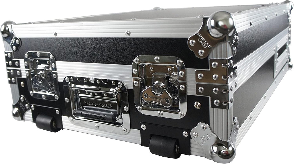 Harmony Audio Cases Compatible With Rane Twelve And Rane 72 HCRN1272WLT Flight DJ Road Custom Case With Laptop Tray