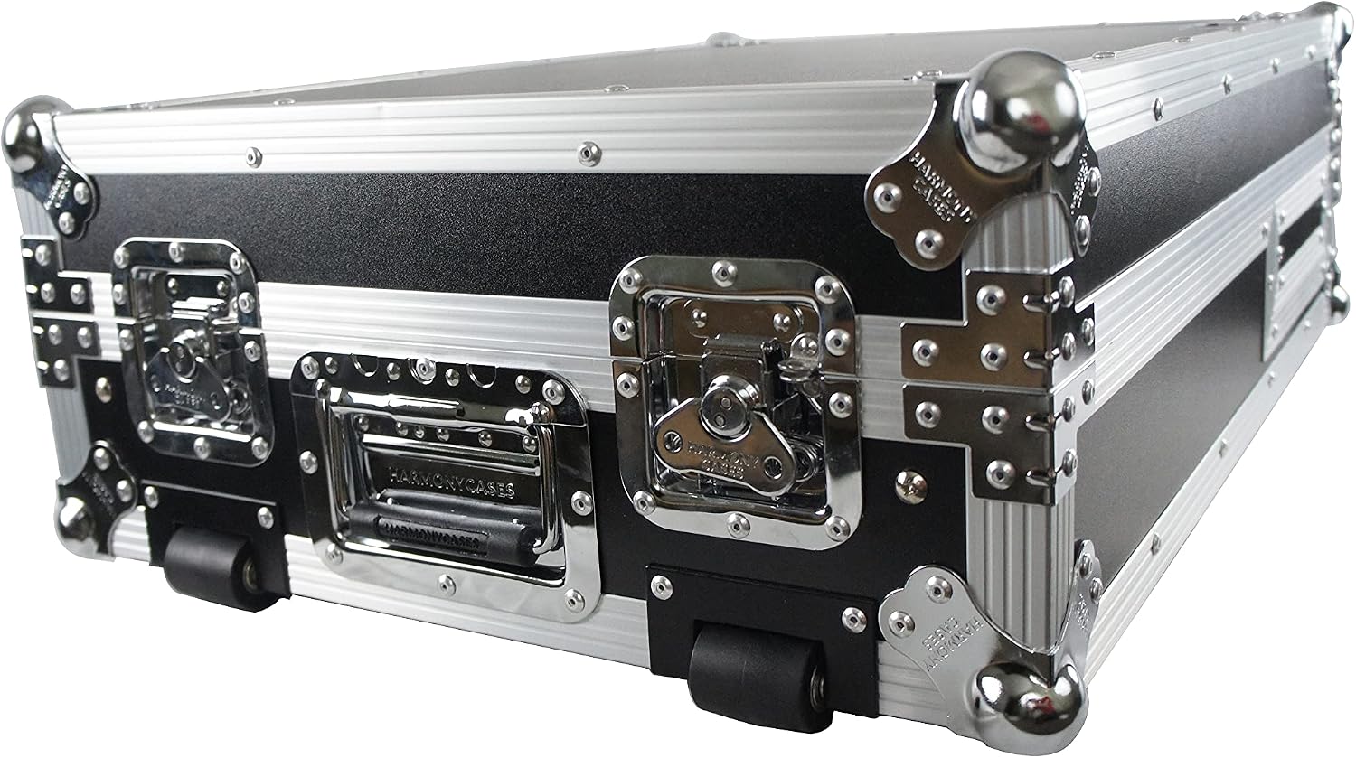 Harmony Audio Cases Compatible With Rane Twelve And Rane 72 HCRN1272WLT Flight DJ Road Custom Case With Laptop Tray