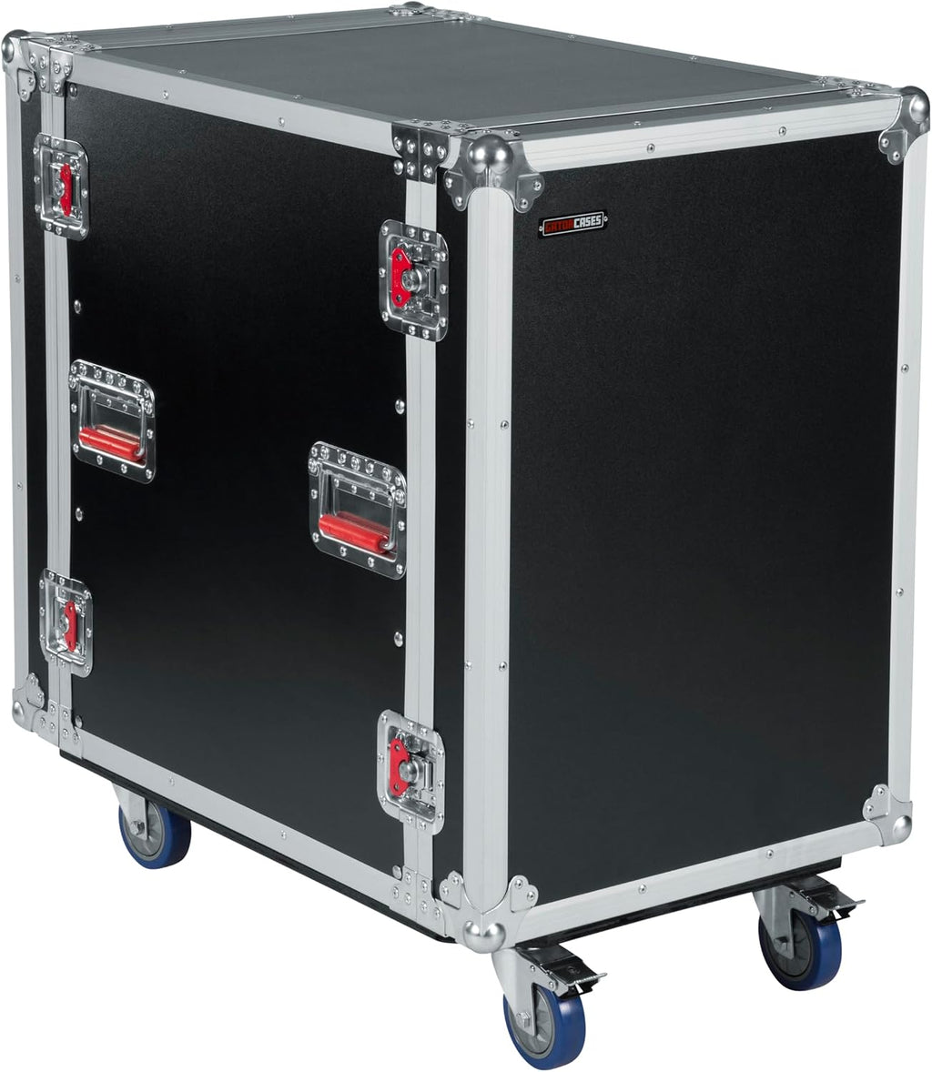 Gator Cases G-TOUR Series Deep Audio Road Rack with Heavy-Duty Casters and Tour Grade Hardware, 24' Rackable Depth, 16U (G-TOUR 16U CAST)