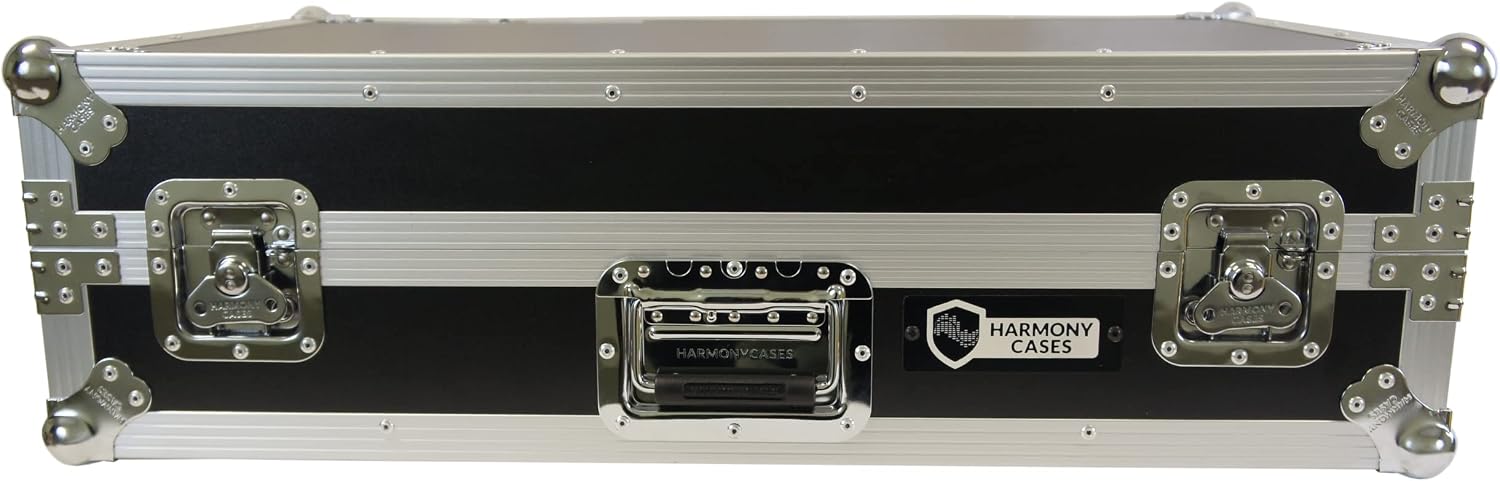 Harmony Audio HCXDJRX3WLT Flight Road DJ Custom Case fits Pioneer XDJ-RX3 Controller W/Wheels & Laptop Gliding Slide Shelf
