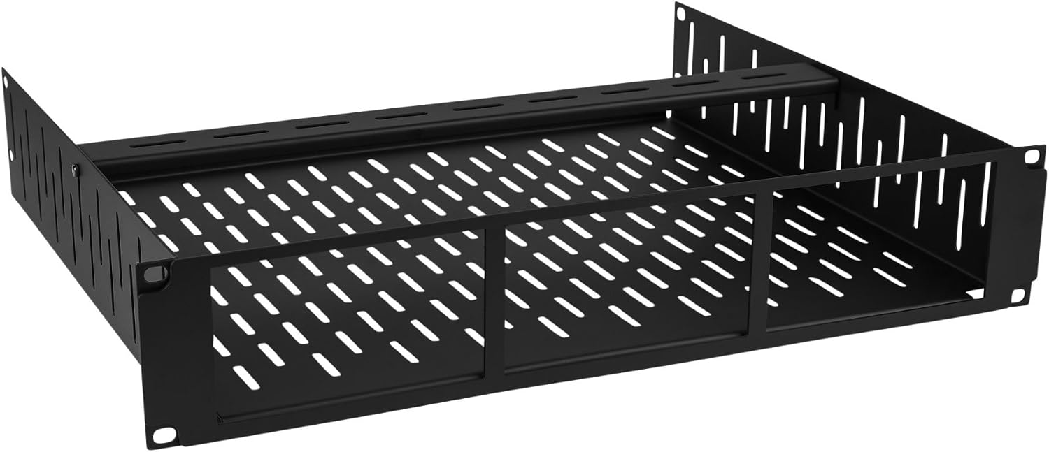 Penn Elcom Custom Media Rack Shelves Compatible with 3 x Sonos Connect